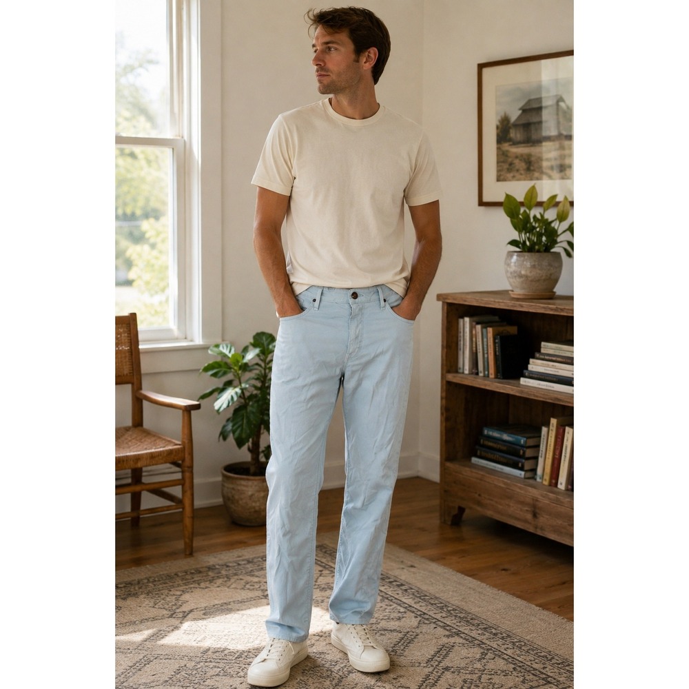 Agave Denim Waterman Relaxed Straight Salt Creek Flex Jeans Light Blue Mens 38